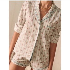Sezane Manon Pyjamas Fleurs Rayures - Size 36